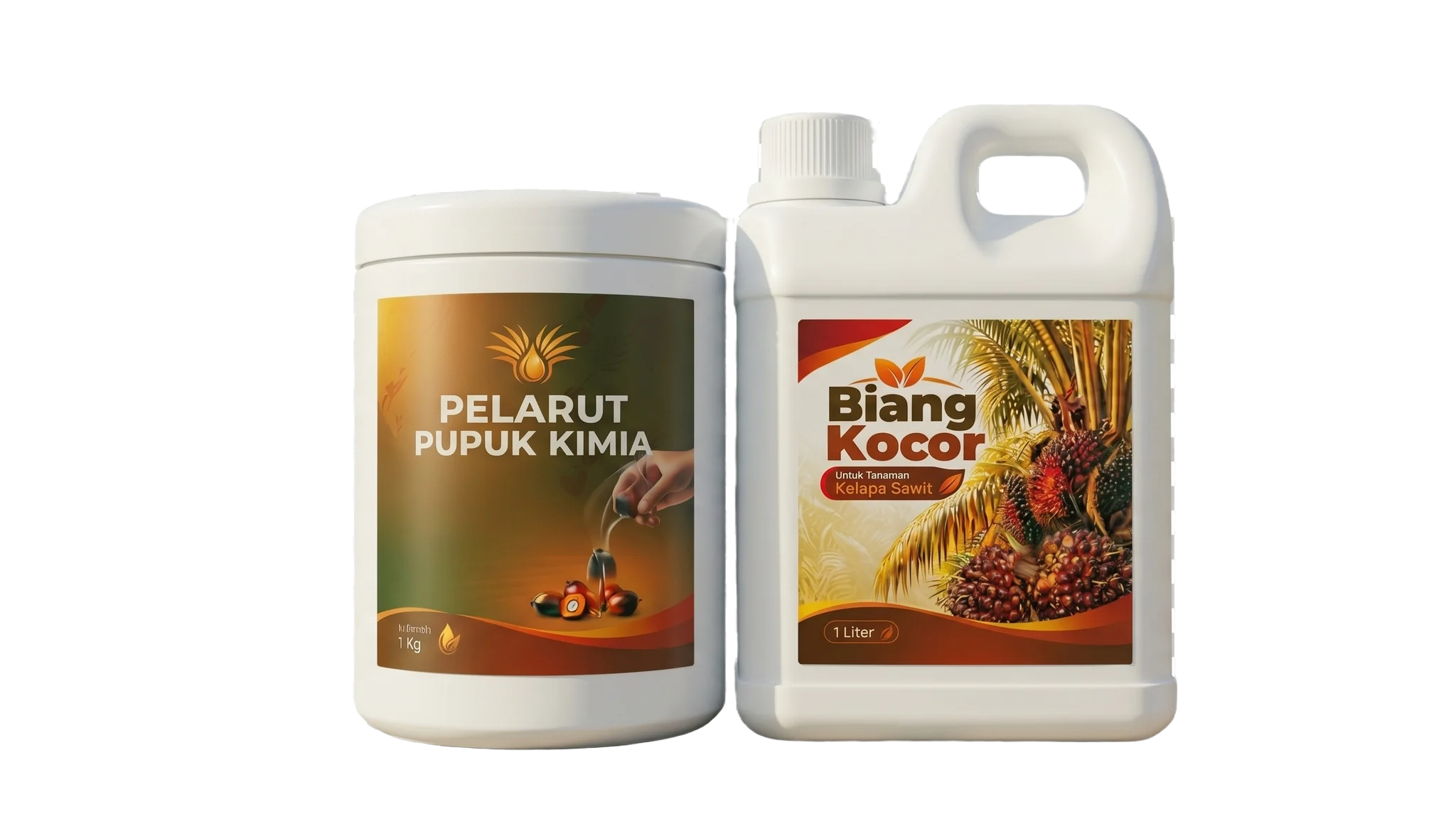 Paket Duo Produk Solusi Sawit Nusantara (Pelarut 1 Kg + Biang Kocor 1 L)